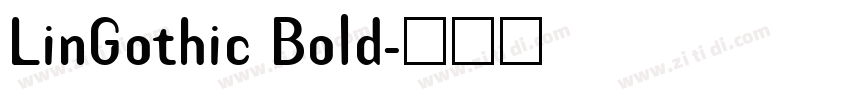 LinGothic Bold字体转换